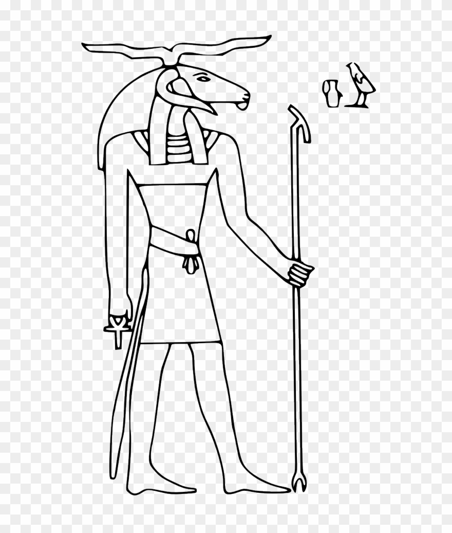 egypt clipart coloring page