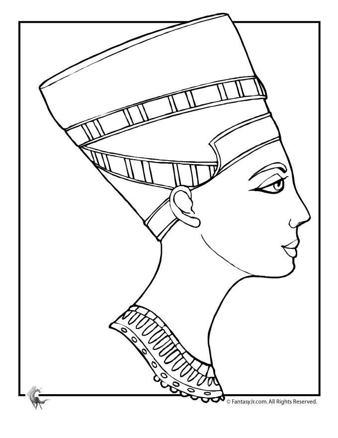 egypt clipart coloring page
