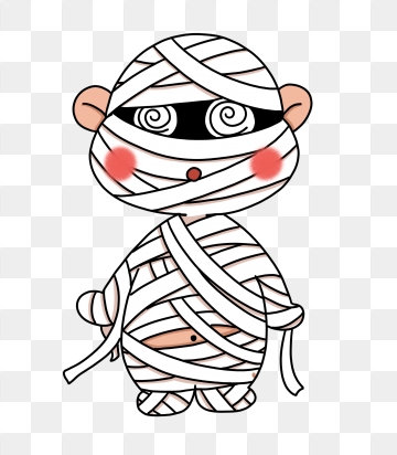 mummy clipart cute halloween character