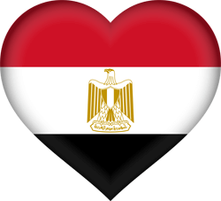 Flag country flags . Egypt clipart heart
