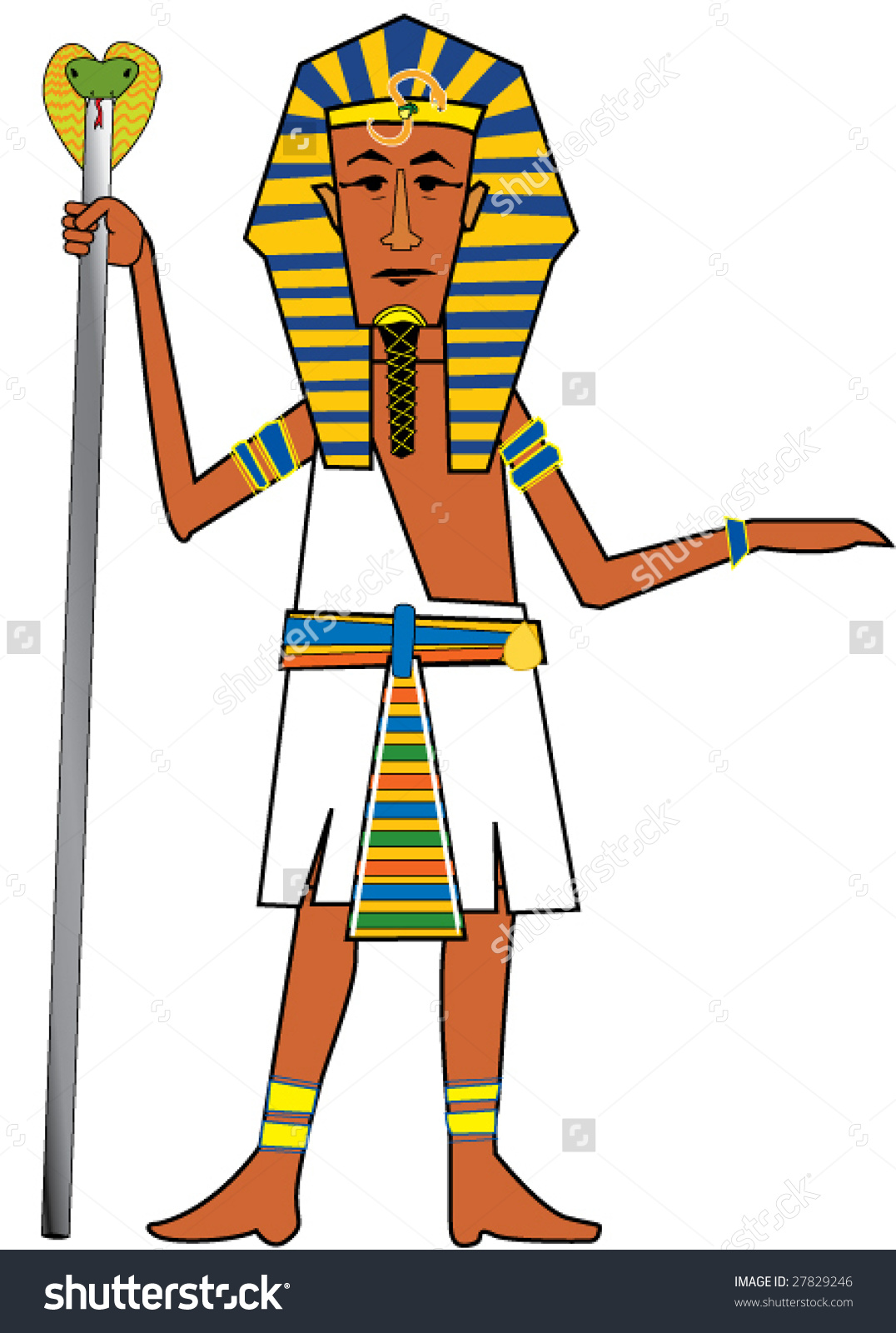 moses clipart egypt king