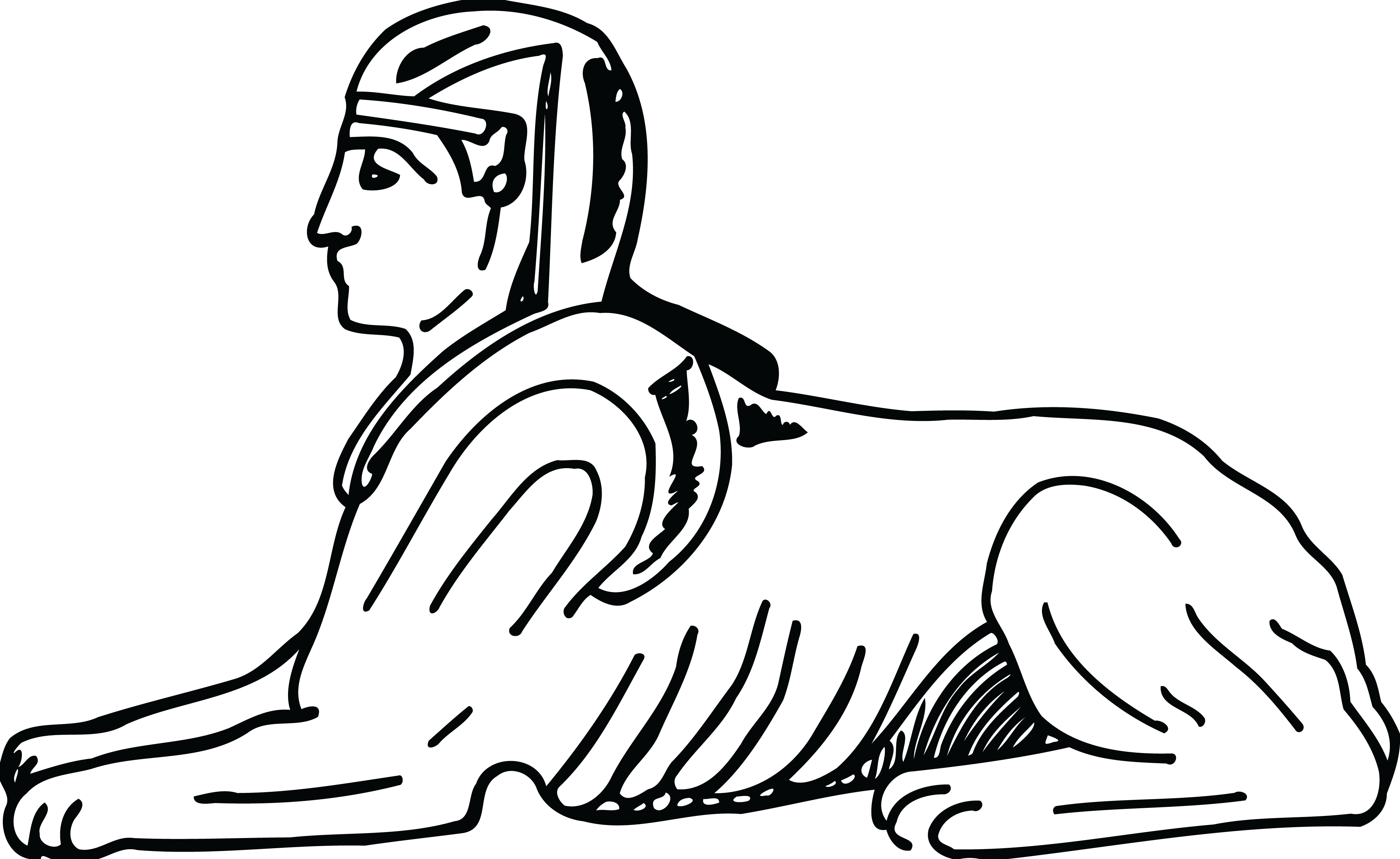 Egyptian clipart soldier egyptian. Sphinx egypt drawing at