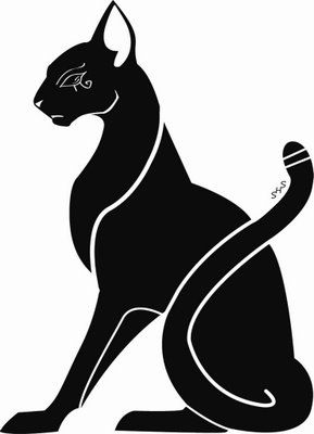 egyptian clipart black cat