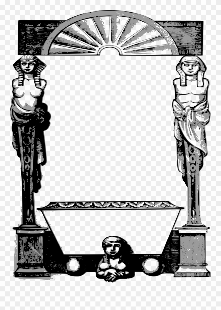 egyptian clipart frame