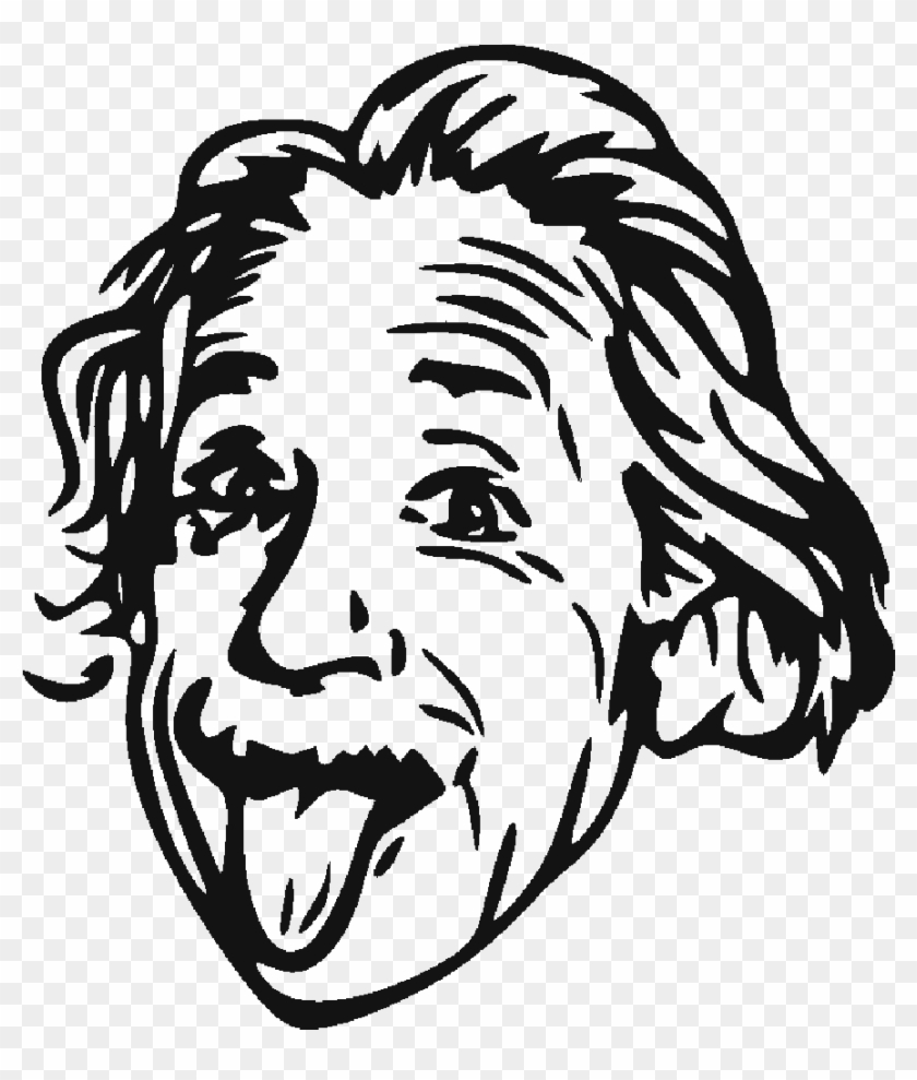 Einstein clipart black and white, Einstein black and white Transparent