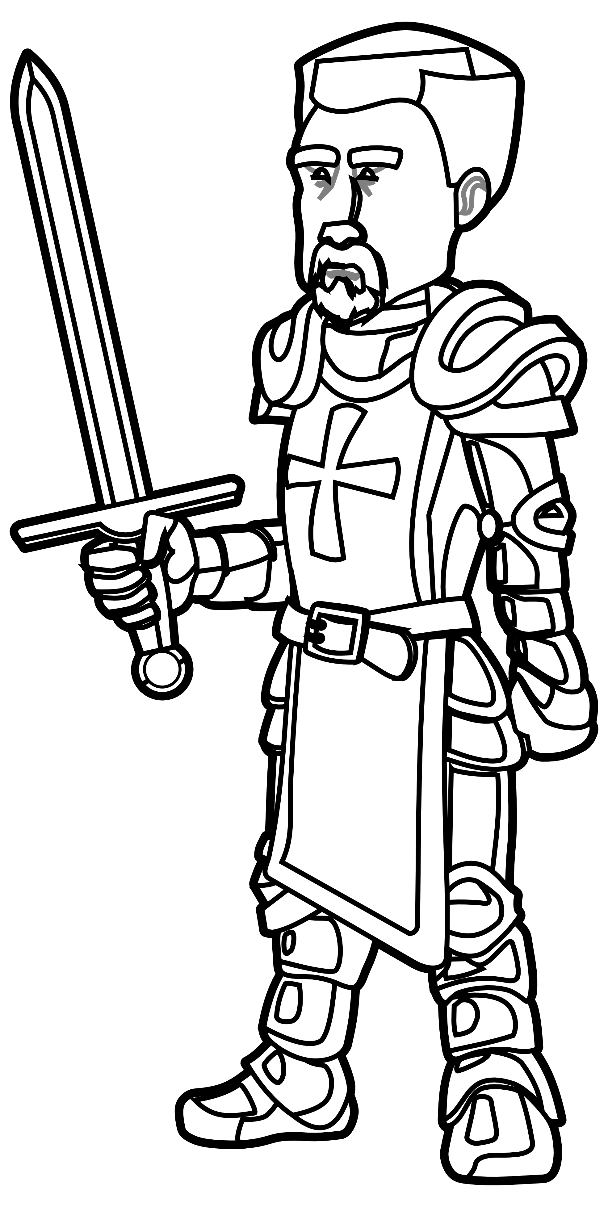 knights clipart standing