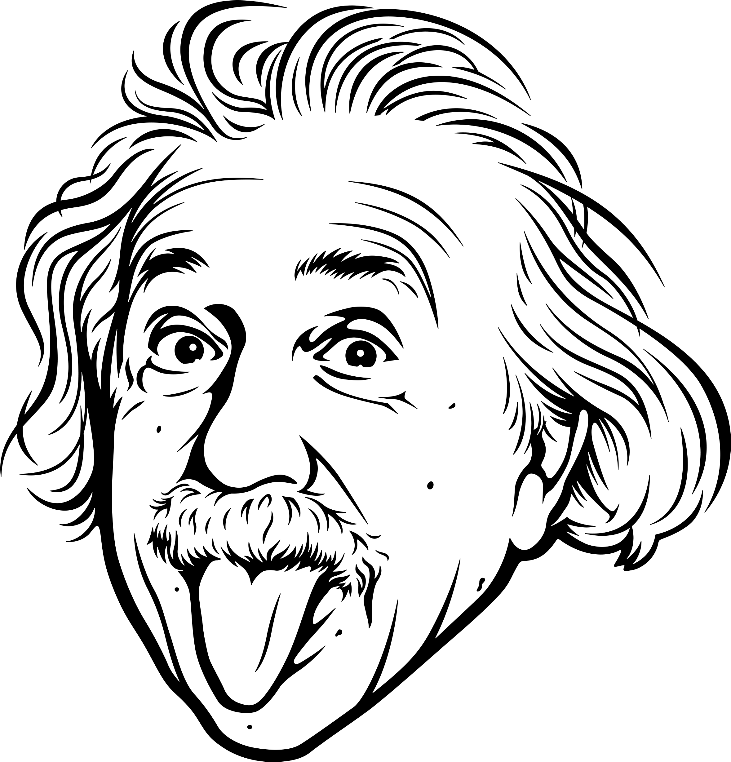 Desenho De Albert Einstein - MODISEDU