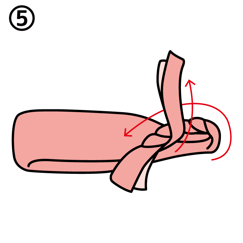 Elbow clipart left arm. Wrapping with tenugui 