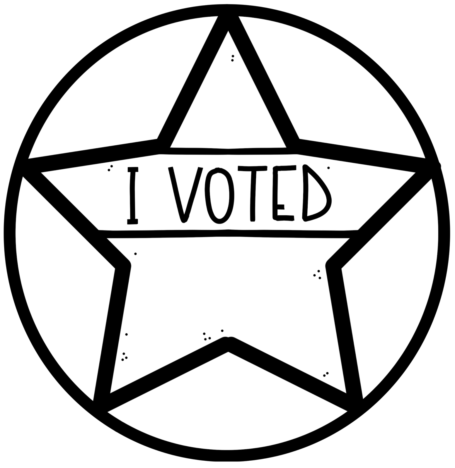 election clipart black and white