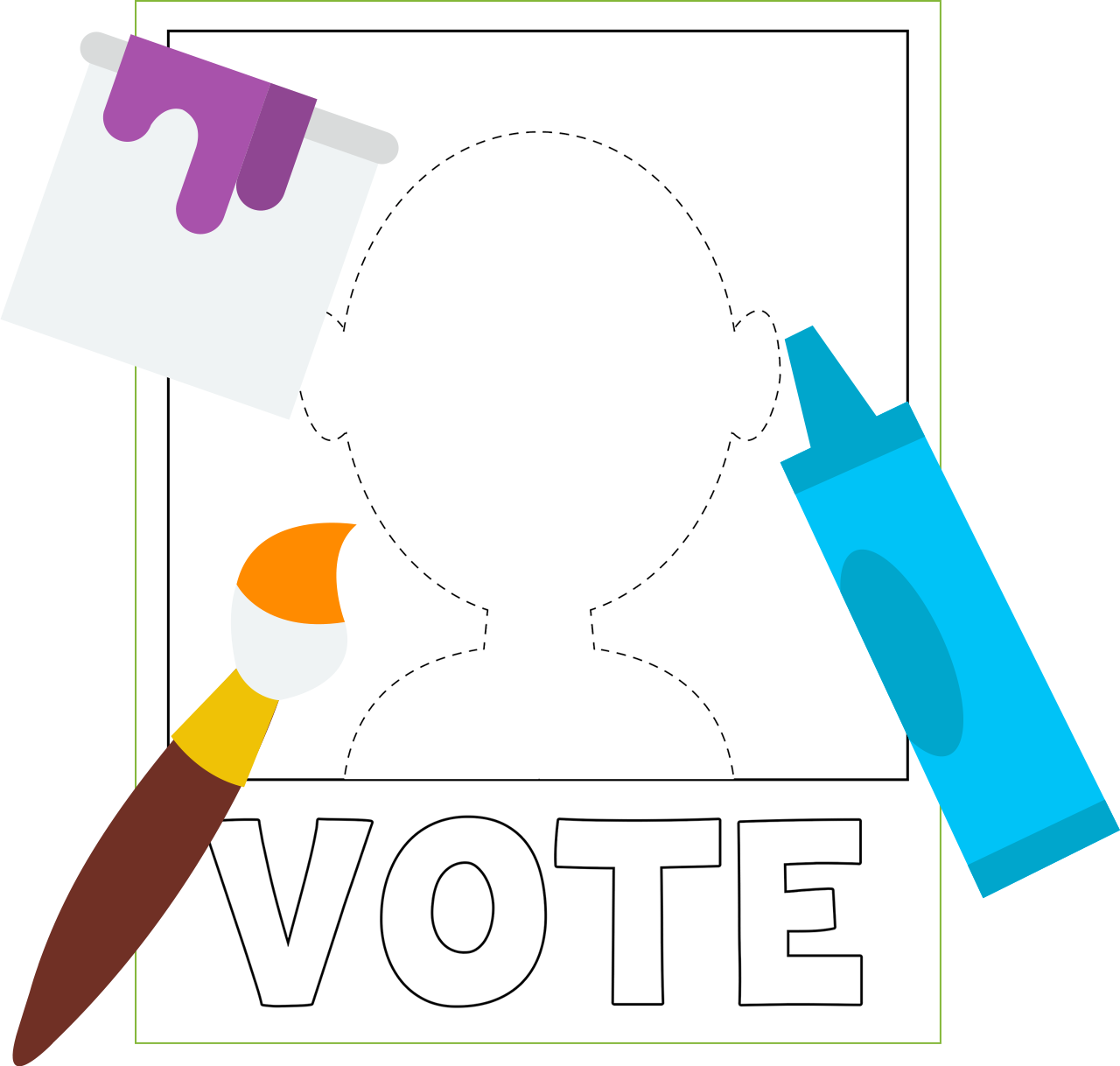 election clipart campaign poster