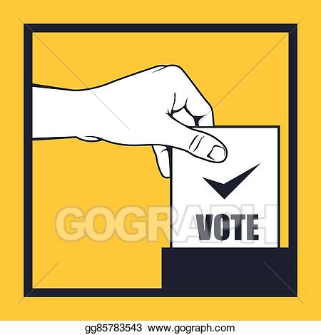 election clipart hand
