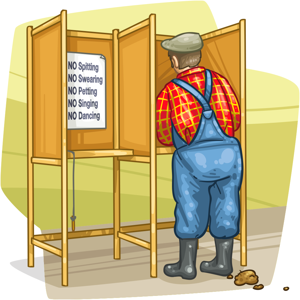 election clipart polling booth