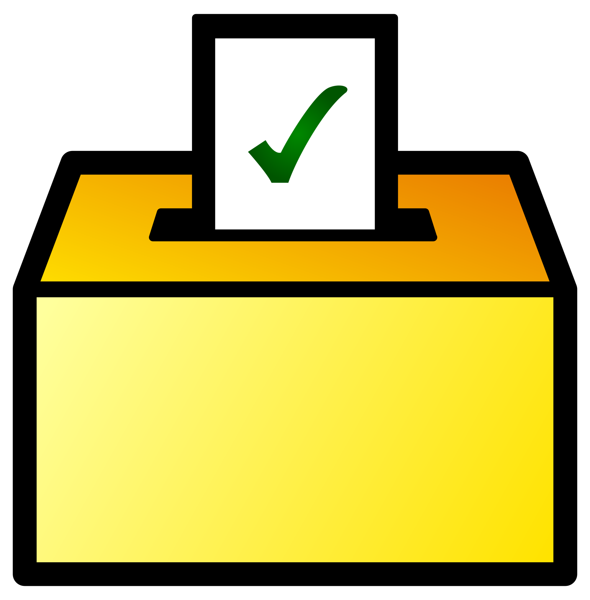 president clipart election ballot