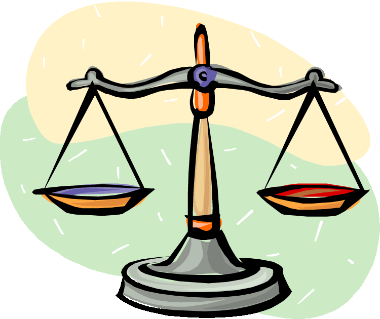 Judicial council rulings examined. Weight clipart fair justice