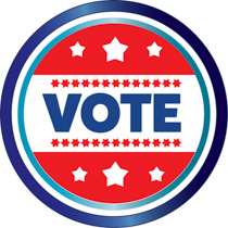 election clipart vote pin