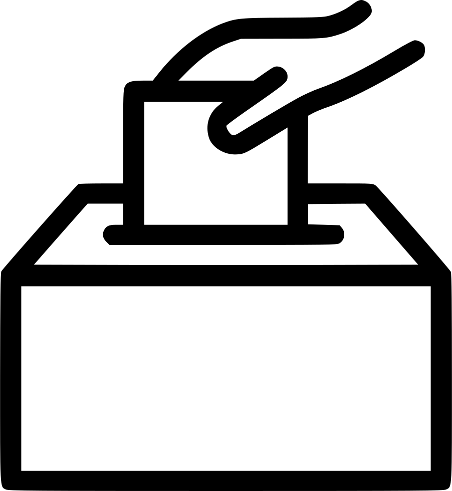 Voting clipart in line.  collection of icons