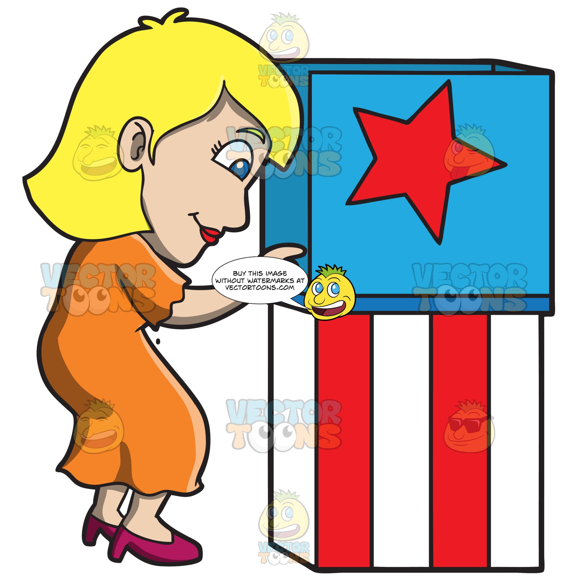 election clipart woman