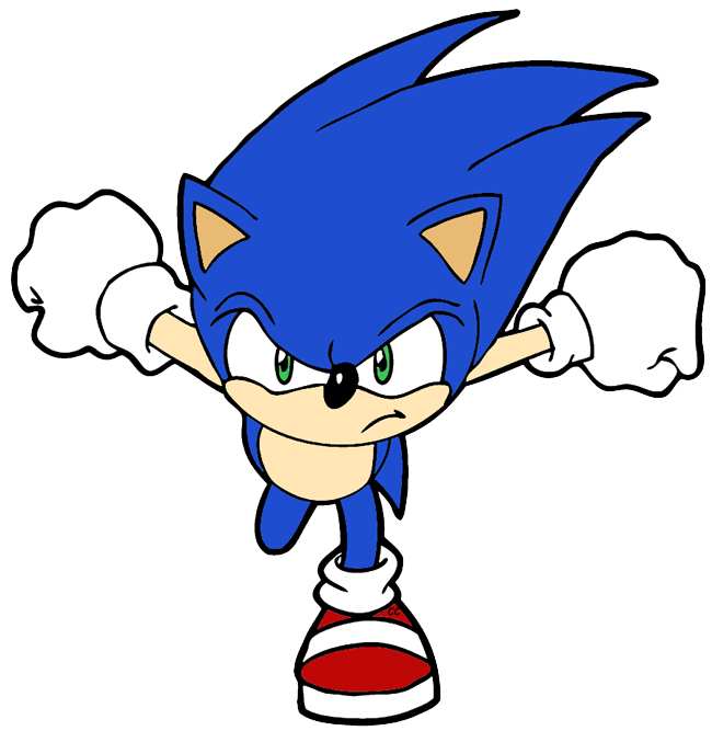 Sonic the hedgehog clip. Electric clipart animated