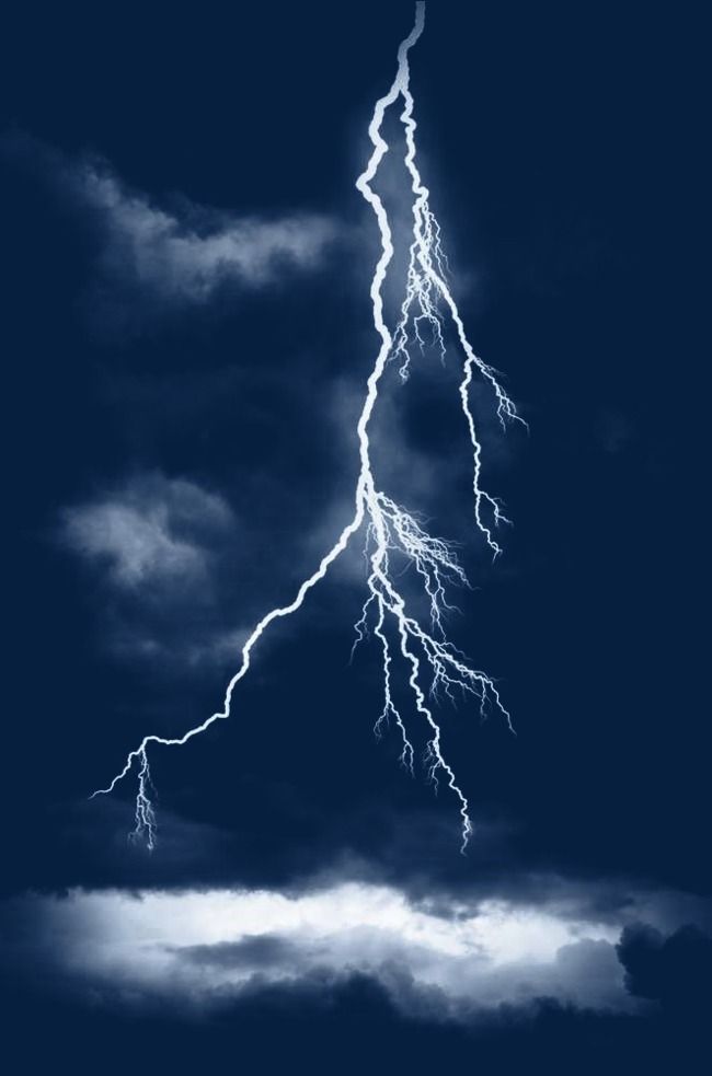 lightning clipart stormy sky