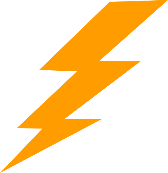 Lightning bolt clip art. Electric clipart thunderbolt