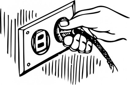 electrical clipart pull the plug