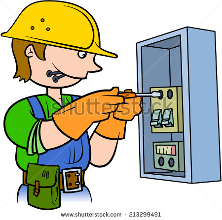 Electrician clipart. 