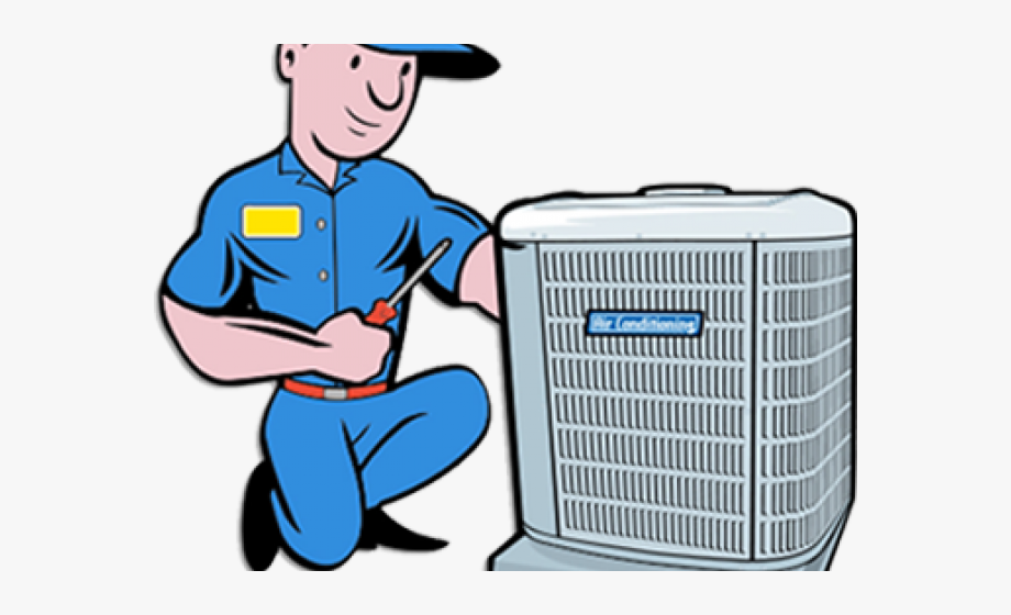 Conditioner heating . Electrician clipart air conditioning repair