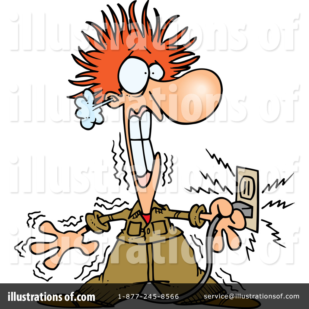 electrician clipart electricuted