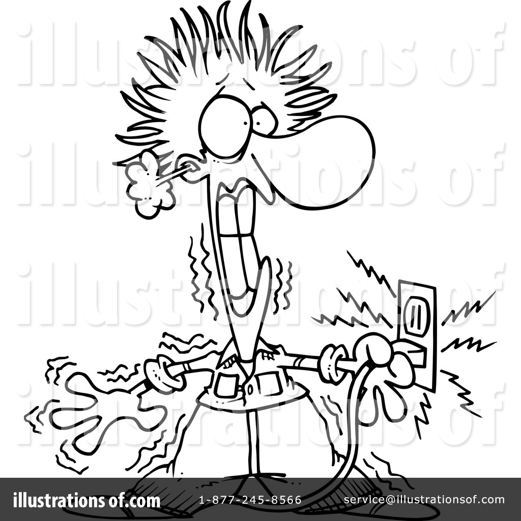 electrician clipart electricuted