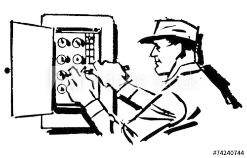 electrician clipart sketch