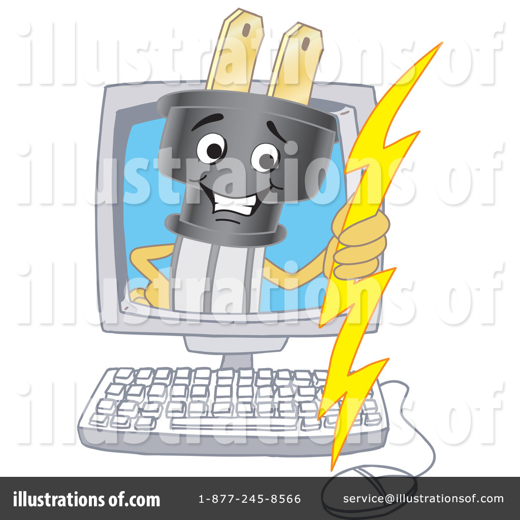 electricity clipart computer