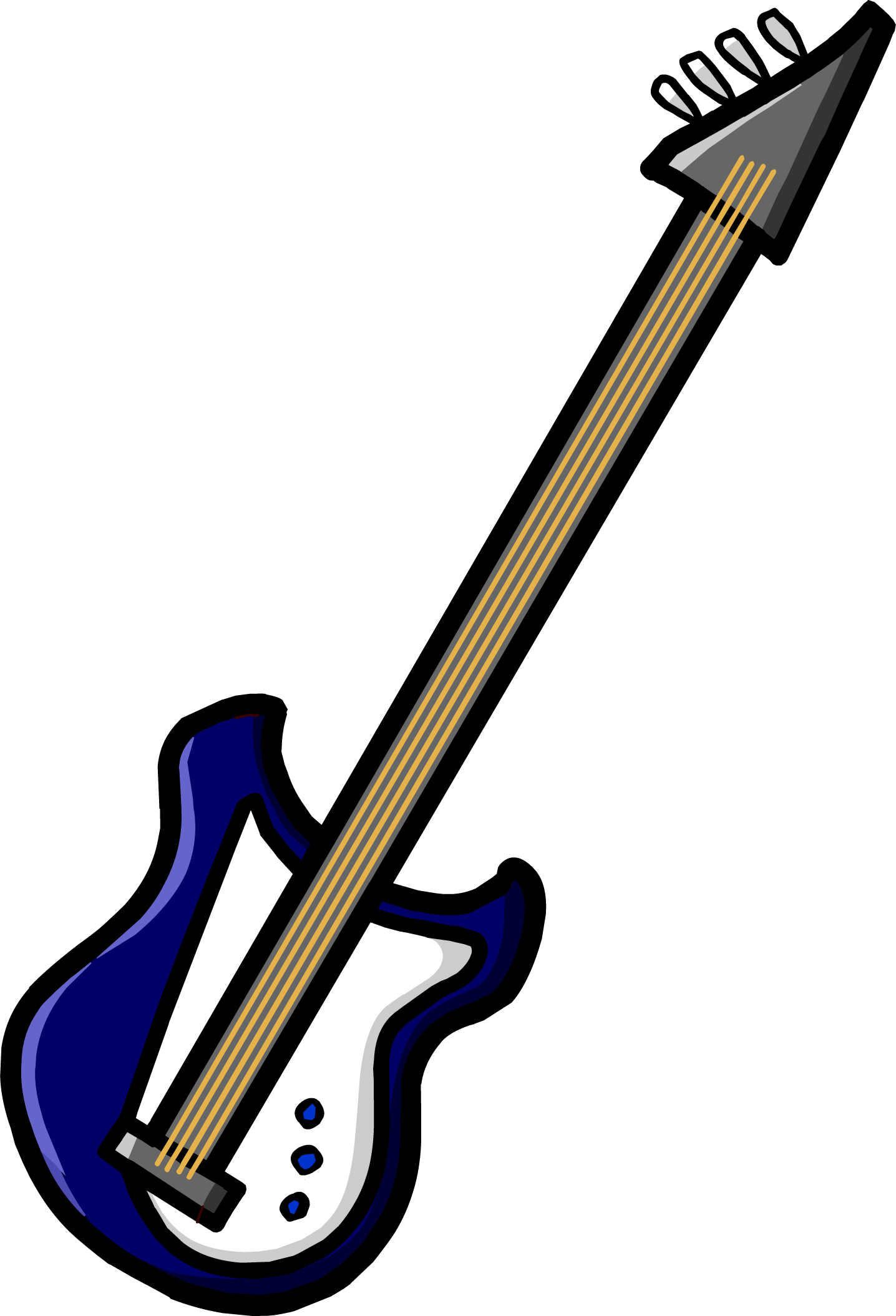 Blue electric bass club. Electricity clipart electrical item