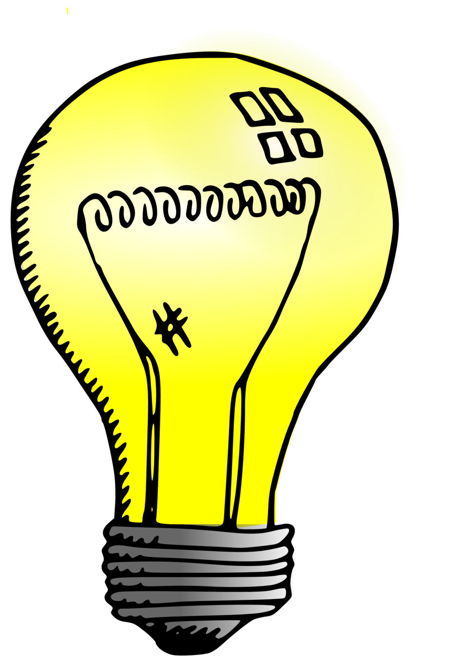thoughts clipart small light bulb