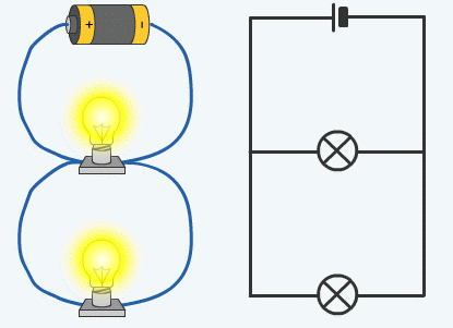 electricity clipart parallel circuit