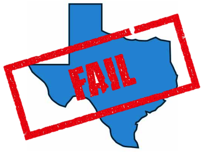 Electricity clipart unsafe. Texas scores failing grade