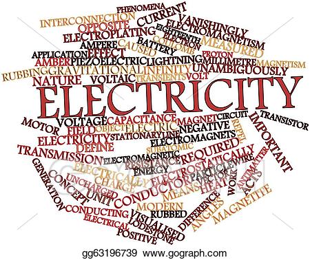 Stock illustrations gg . Electricity clipart word