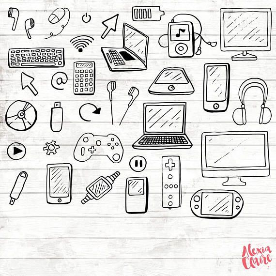 electronics clipart drawing