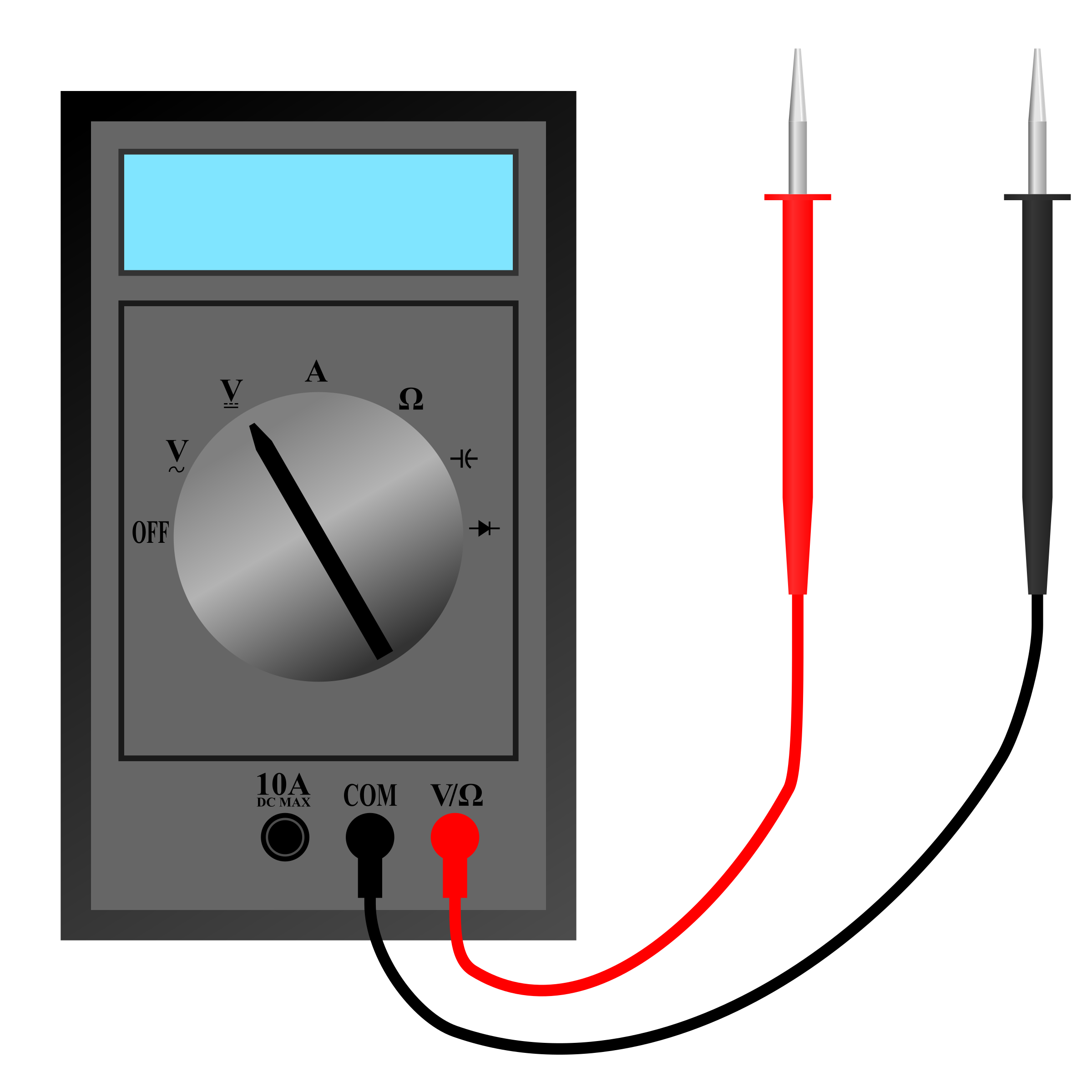electronics clipart voltmeter