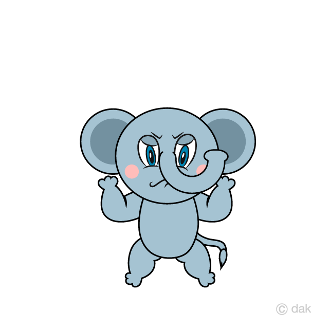 elephant clipart angry