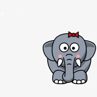Elephant clipart body. Cartoon animal with transparent