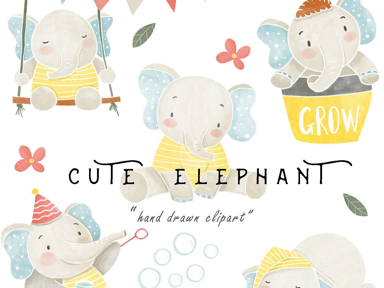 elephant clipart designer