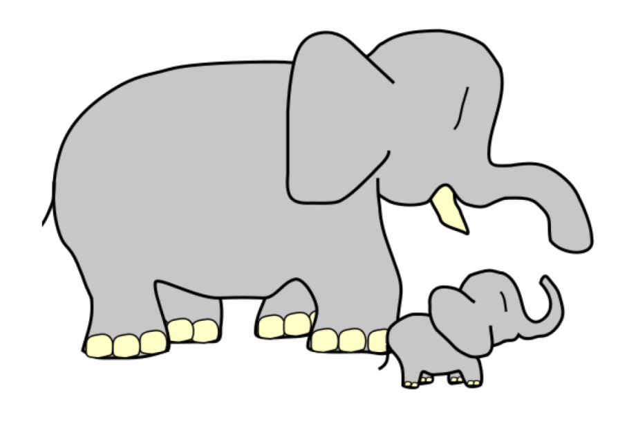 elephant clipart mother