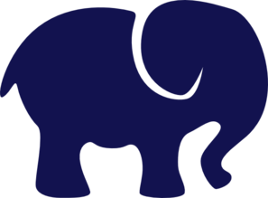 elephants clipart navy blue
