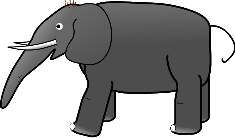 baby elephant plain clip art