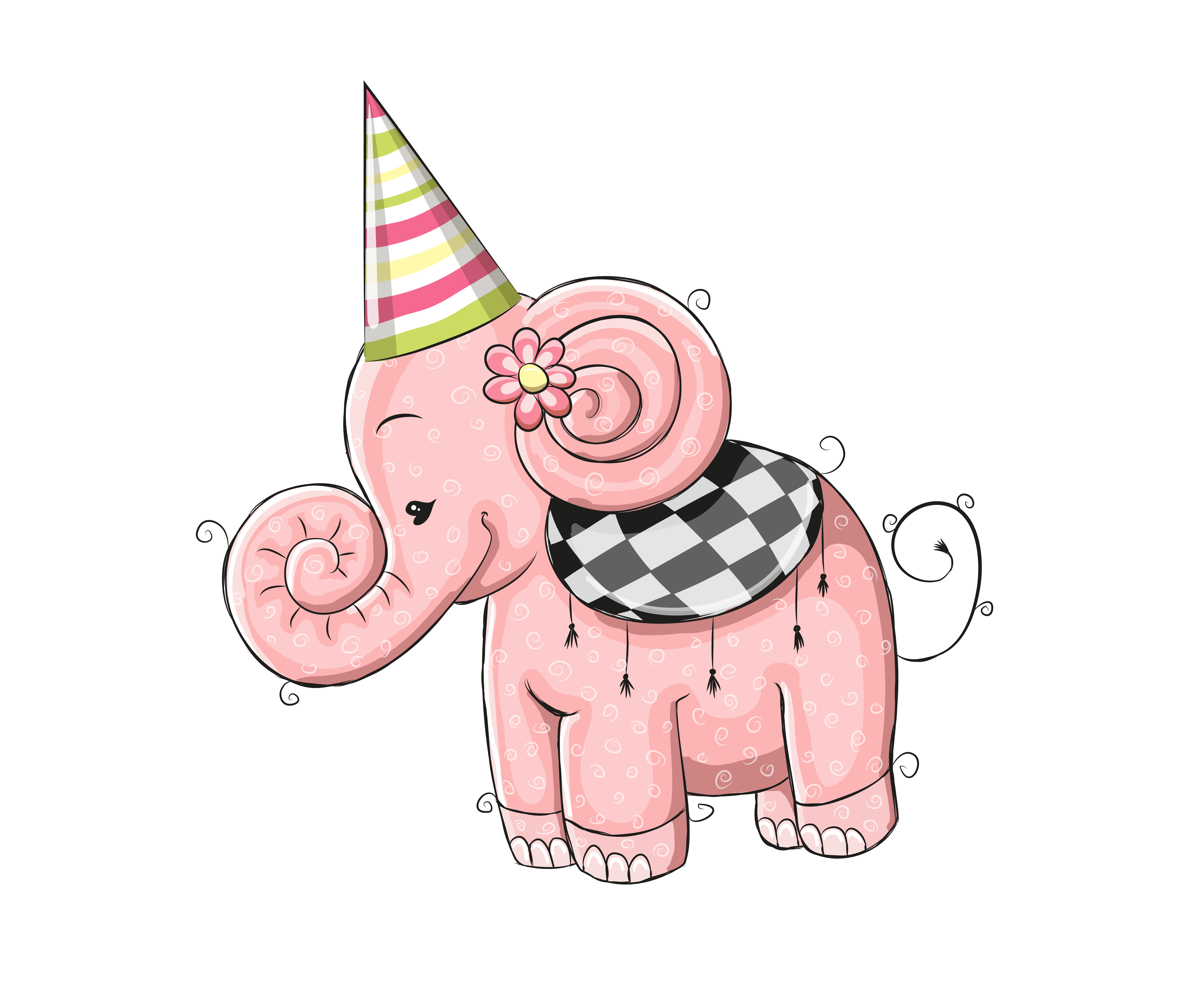 Elephants clipart birthday, Elephants birthday Transparent FREE for