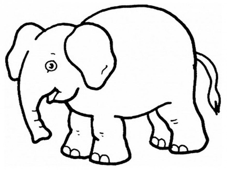 elephants clipart coloring