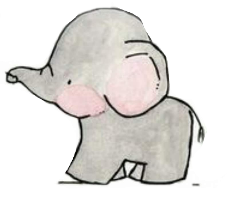 elephants clipart nose