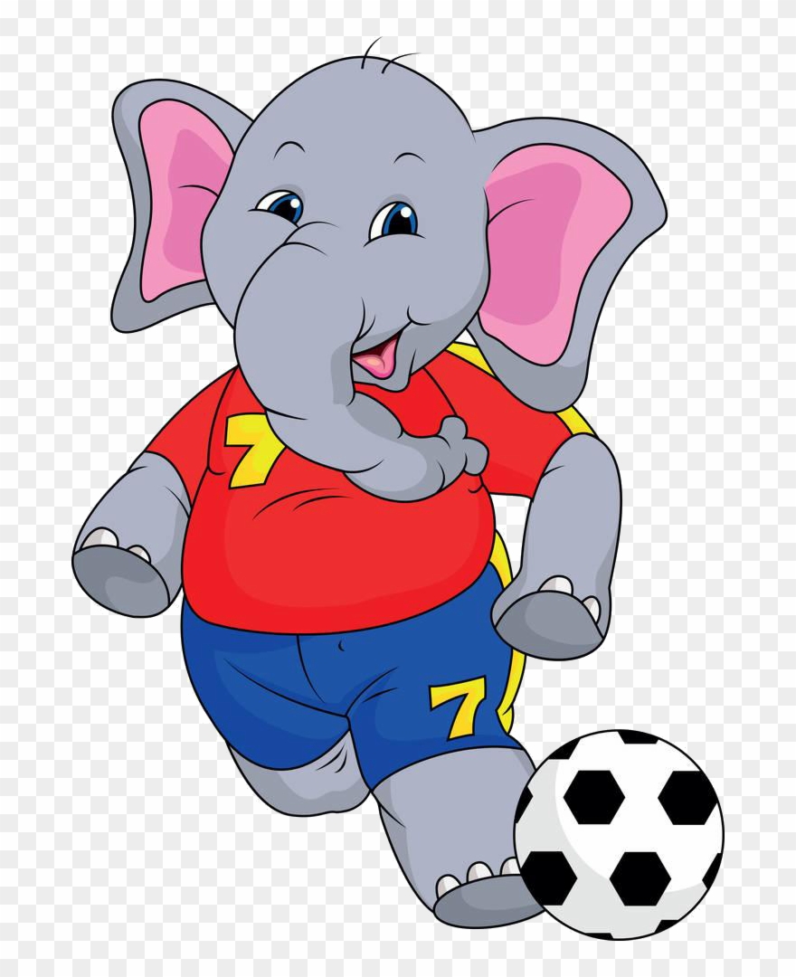 elephants clipart soccer