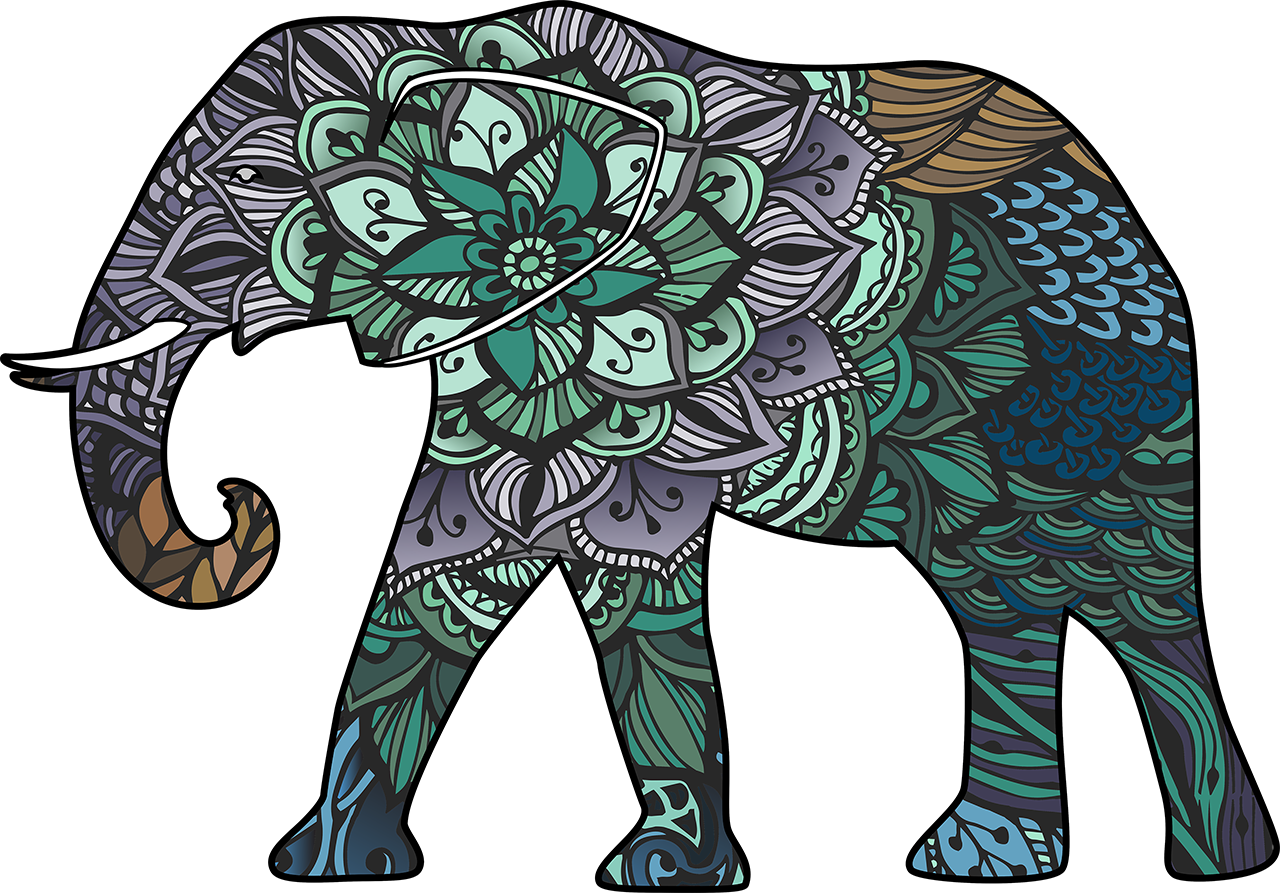 Download 107+ Transparent Mandala Elephant Svg SVG File for DIY Machine