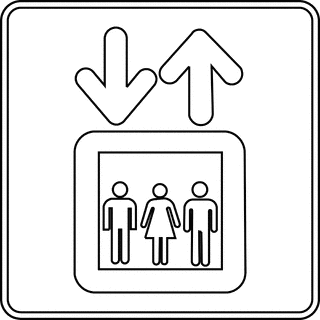 elevator clipart elevator sign